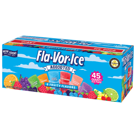 FlaVorIce Freezer Pops | Assorted & Tropical Flavors | Home